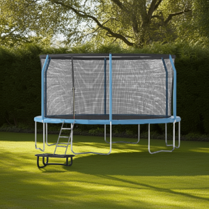 Cama Elastica 4,27 Premium Malla y Escalera Azul 14FT