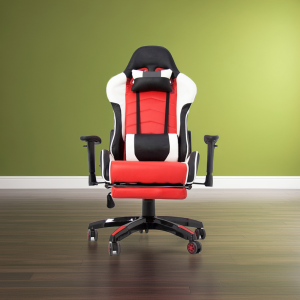 Silla Gamer Air Combat PRO II -Negra/blanca/Roja