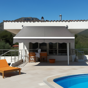 Toldo 4x2.5mt con Brazo Retractil Gris