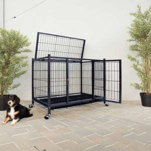 Jaula Canil para 2 Perros Grandes 180x93X90 cm