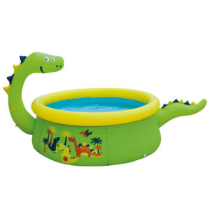 Piscina Infantil Dinosaurio Inflable Lanza Agua 62x175cm