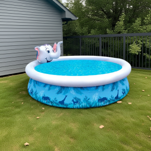 Piscina Infantil Elefante Inflable Lanza Agua 47x205cm