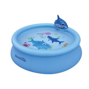 Piscina  Inflable Tiburones Lanza Agua 190x47cm