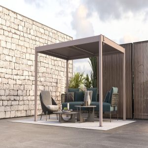 Pérgola 3x3MT Bioclimática  Techo de Acero