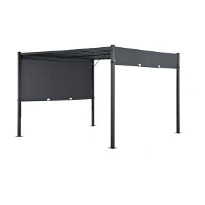 Pergola 4X3MT Aluminio con Pantallas Laterales