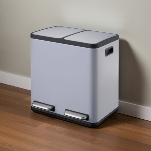 Basurero 30L Doble Acero Inoxidable