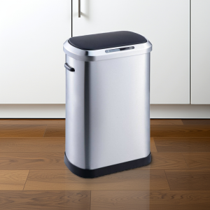 Basurero 50L Inteligente Con Sensor Acero Inoxidable