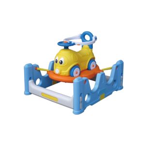 Auto 3 en 1 Saltarin y Balancin Azul