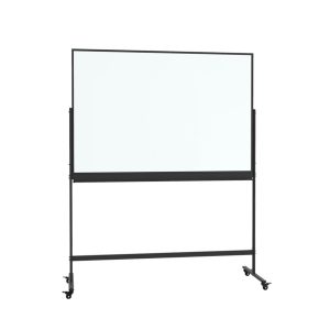 Pizarra  Transparente  Vidrio Móvil Doble Cara Negro de 90x120cm