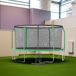 Cama Elastica 3,66 Premium Malla y Escalera verde 12FT