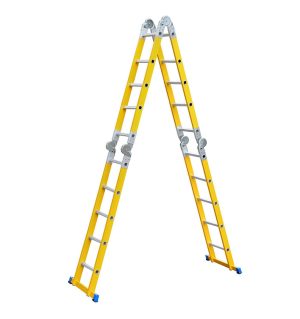 Escalera 5,7mt Fibra de Vidrio  20 Peldaños