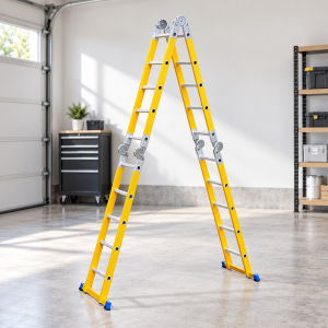 Escalera 5,7mt Fibra de Vidrio  20 Peldaños