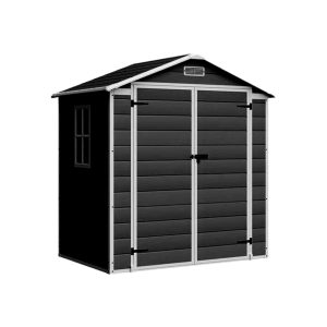 Bodegas 2.44m2 Jardin Plastico PP 182X134X210CM Gris Oscuro 2.44m2