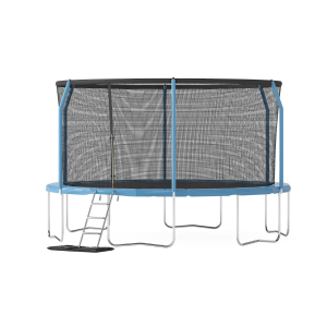 Cama Elastica 4,27 Premium Malla y Escalera Azul 14FT