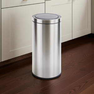 Basurero Metalico Acero Inoxidable 40L Con Sensor