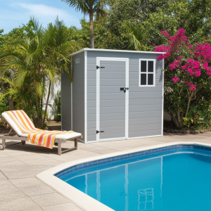 Bodega Jardín Plástico  6x6FT Gris 3,3 m2