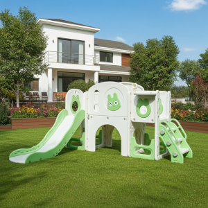 Resbalín 5 en 1 aro, telescopio, almacenamiento y juego de perforación Verde