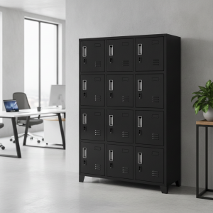 Locker 3 cuerpos 12 casilleros 165x83x45cm